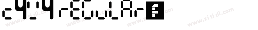 c4v4 regular字体字体转换